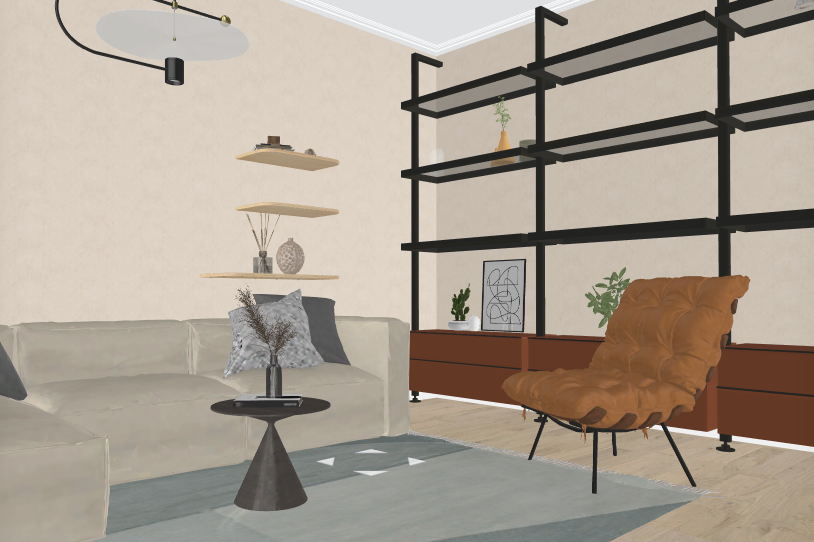 Exploring a space in Archisketch