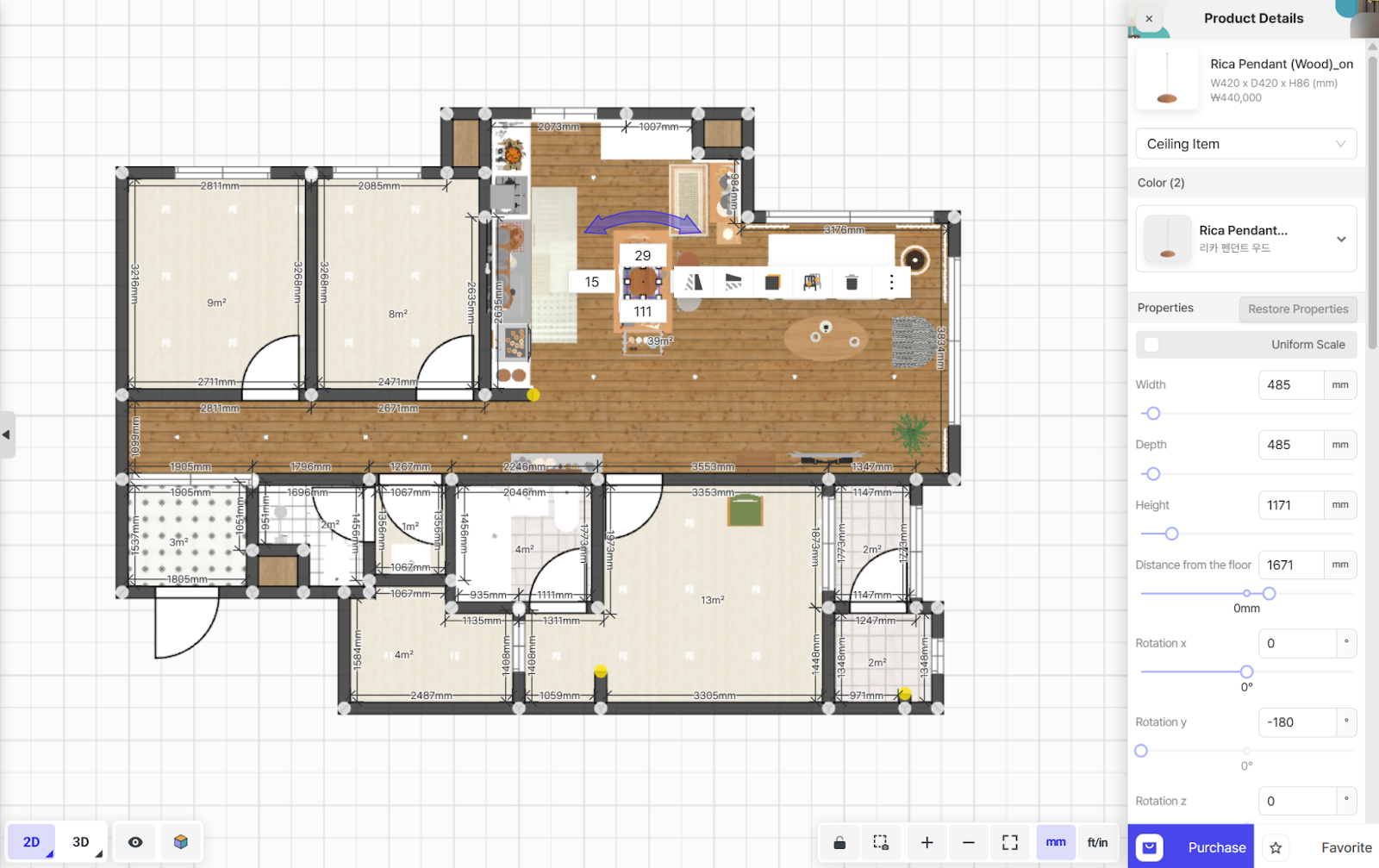 Ohouse marketing content created using Archisketch